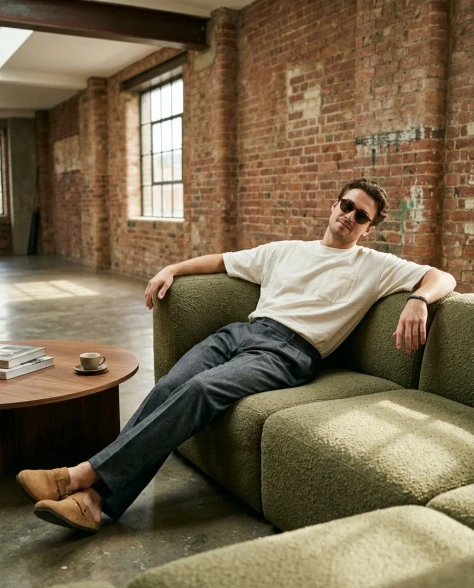 Industrial Loft Menswear Lounge 1