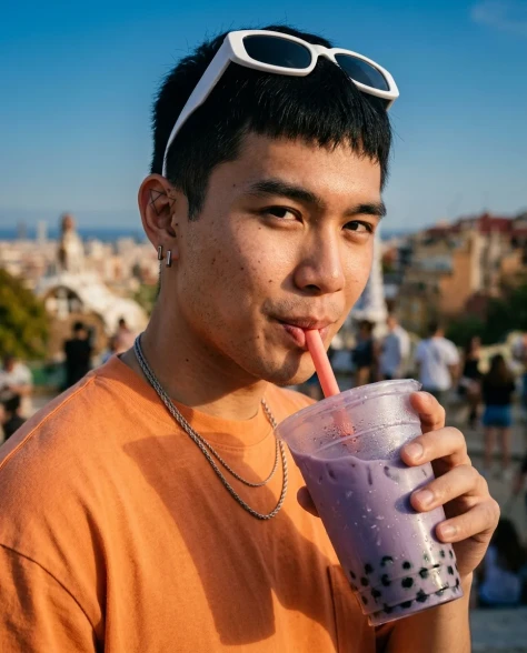 Barcelona Rooftop Boba Streetwear Portrait 2