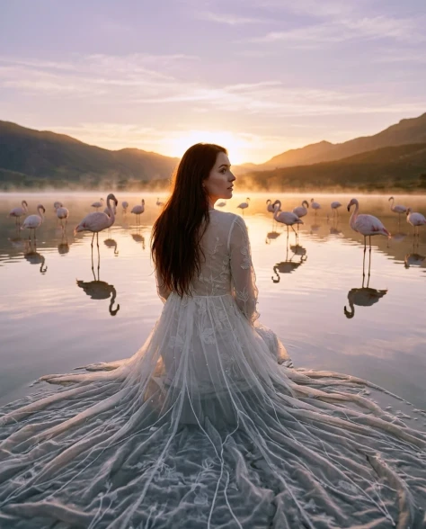 Ethereal Lake Ceremony at Golden Hour 3