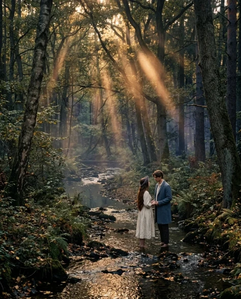 Lovers in a Forest Stream 3