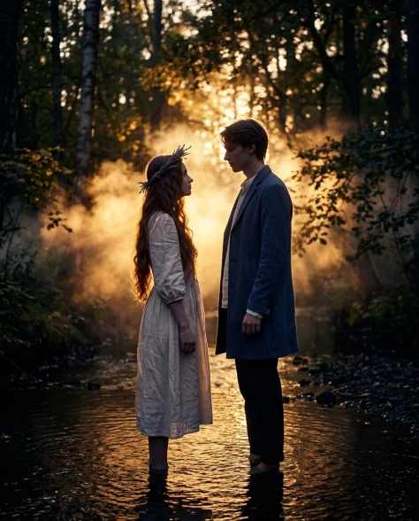 Lovers in a Forest Stream 6