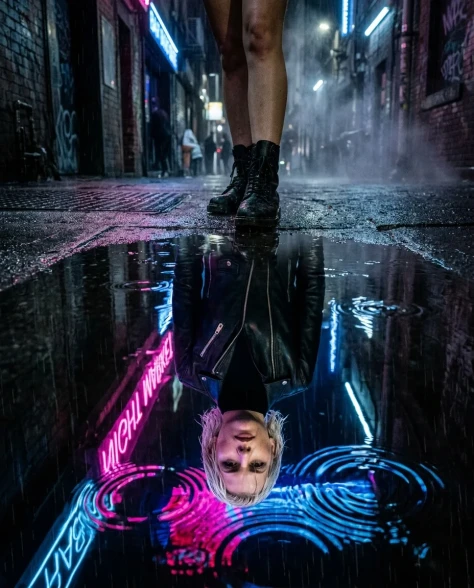 Cyberpunk Alley Close-Up 6