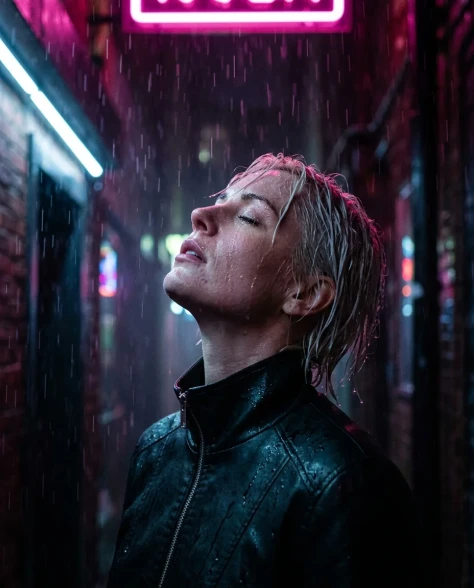 Cyberpunk Alley Close-Up 7