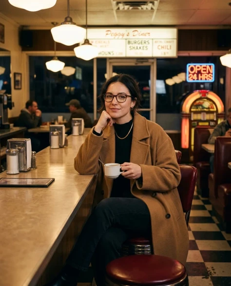 Retro Diner Night Portrait 2