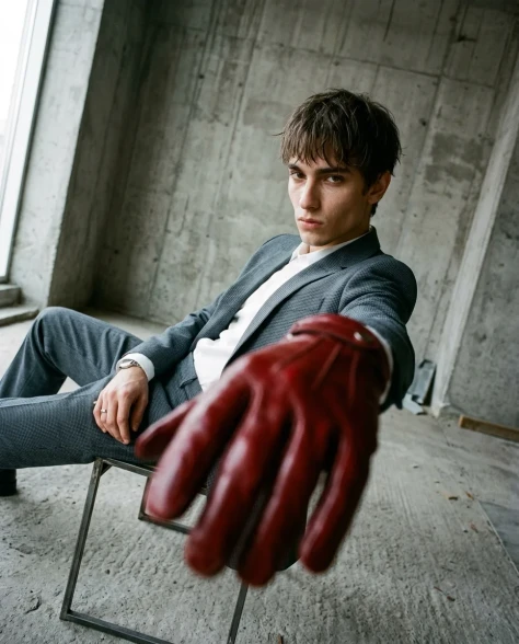 Concrete Room Oxblood Glove Low-Angle 1