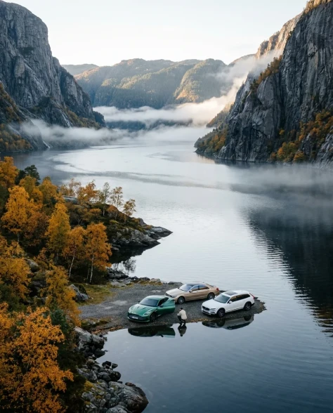 Grand Touring Cars at Misty Norwegian Fjord 3