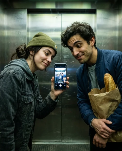 Accidental Elevator Selfie with a Friend 6