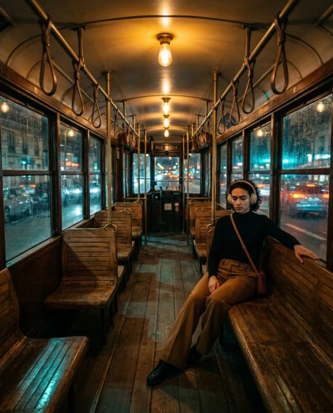 Cinematic Portrait — European Tram Solitude 4