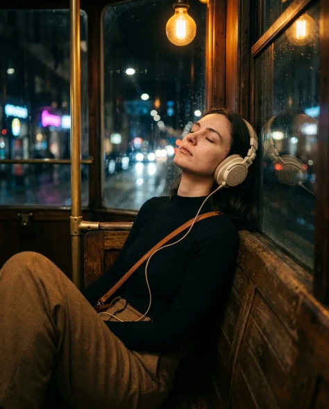 Cinematic Portrait — European Tram Solitude 5