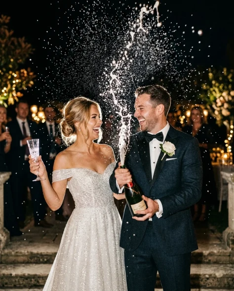 Luxury Champagne Celebration Wedding Campaign 1