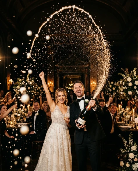 Luxury Champagne Celebration Wedding Campaign 7