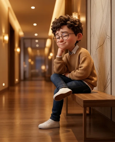 Chibi Boy in Luxurious Modern Loft — 3D CGI Portrait 4