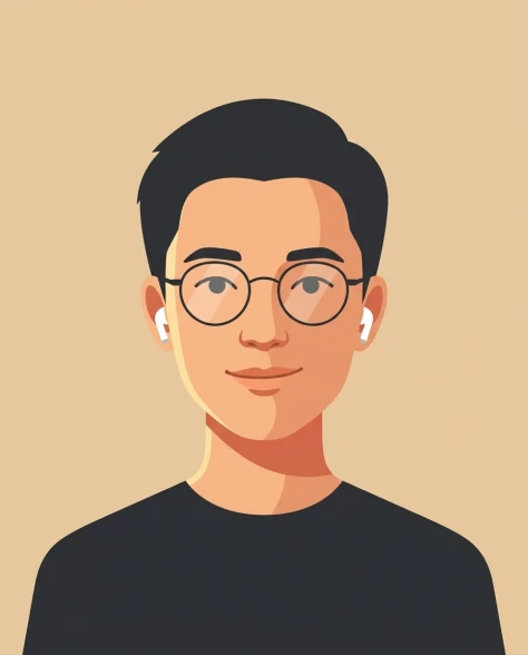 Cinematic Vector Fashion-Editorial Portrait for UI Identity 2