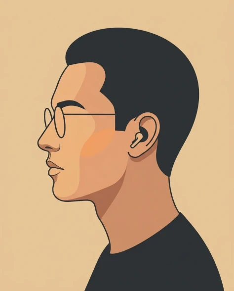 Cinematic Vector Fashion-Editorial Portrait for UI Identity 5