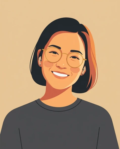 Cinematic Vector Fashion-Editorial Portrait for UI Identity 6
