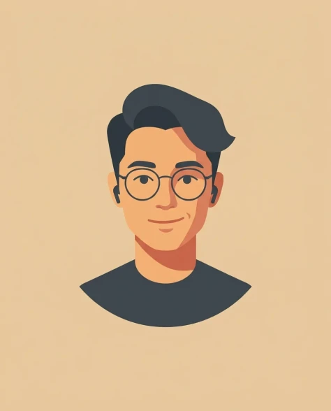 Cinematic Vector Fashion-Editorial Portrait for UI Identity 7