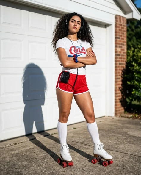 80s Retro Athleisure Roller Skate Portrait 2