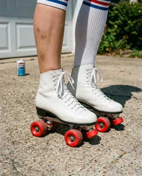 80s Retro Athleisure Roller Skate Portrait 3