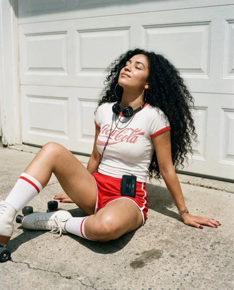 80s Retro Athleisure Roller Skate Portrait 5