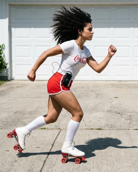 80s Retro Athleisure Roller Skate Portrait 6