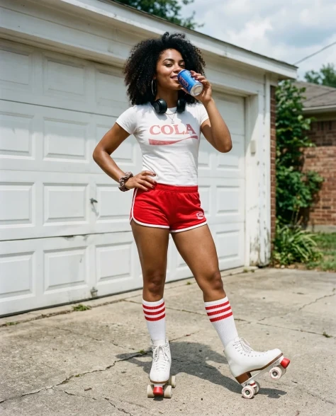 80s Retro Athleisure Roller Skate Portrait 7