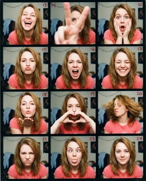 Extreme Lo-Fi Webcam Contact Sheet — 48 Panels 2