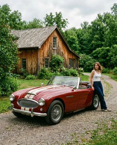 Vintage Car Lifestyle Portrait — Countryside Film Aesthetic 2