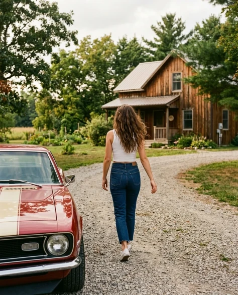 Vintage Car Lifestyle Portrait — Countryside Film Aesthetic 6