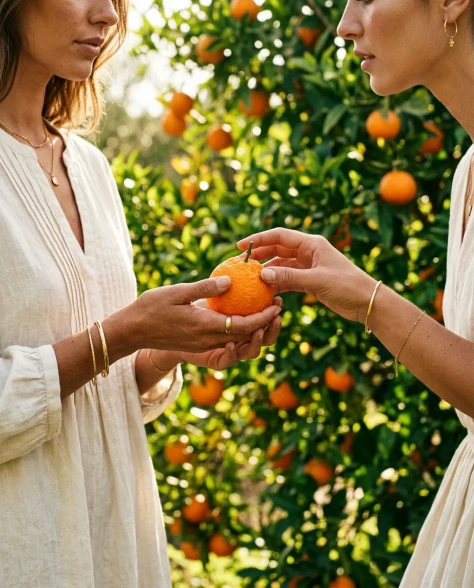 Luxury Citrus Orchard Fashion Editorial 3