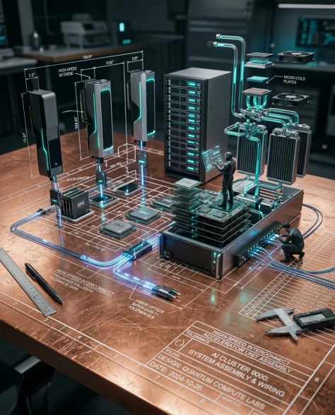 Technical Blueprint Transforming into AI Server Cluster 1