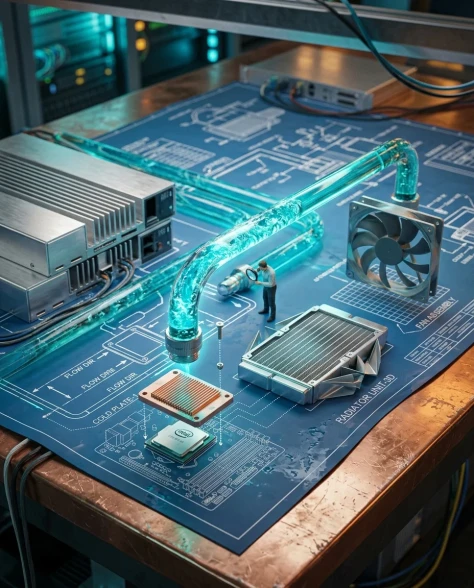 Technical Blueprint Transforming into AI Server Cluster 3
