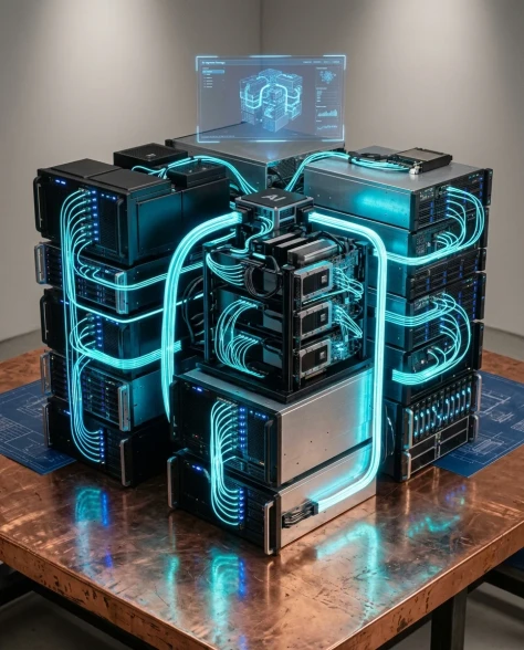 Technical Blueprint Transforming into AI Server Cluster 6