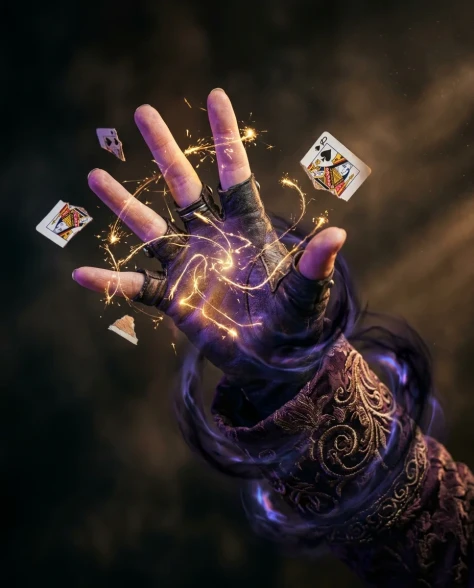 Sorcerer Bursting Through Playing Card — Movie Poster 2