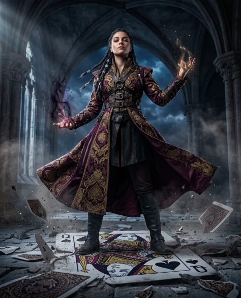 Sorcerer Bursting Through Playing Card — Movie Poster 4