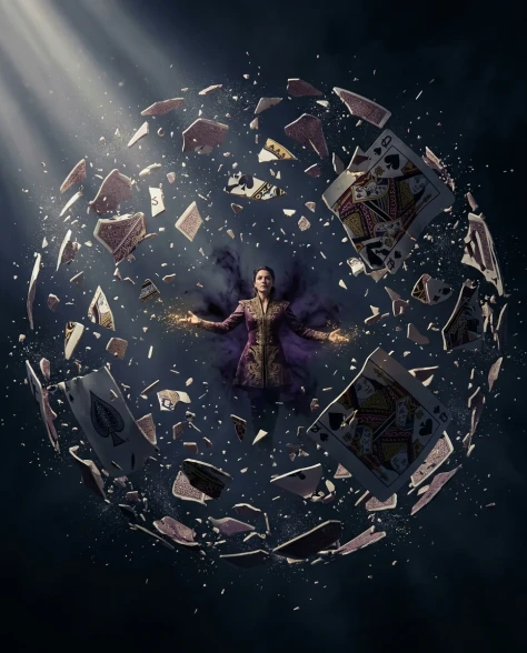 Sorcerer Bursting Through Playing Card — Movie Poster 7