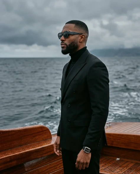 Luxury Menswear Editorial on a Vintage Boat 5