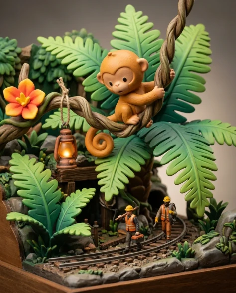Collectible Diorama — Jungle Mining Settlement 5