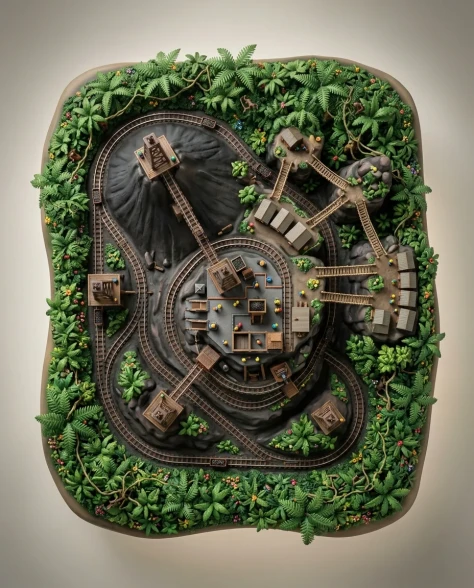 Collectible Diorama — Jungle Mining Settlement 6