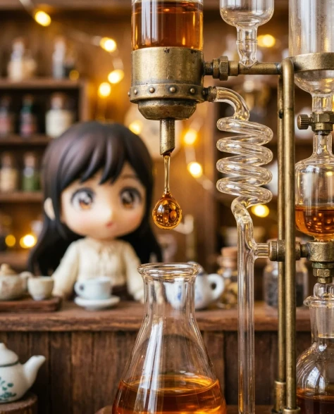 Miniature Tea Shop Diorama with Chibi Girl 2
