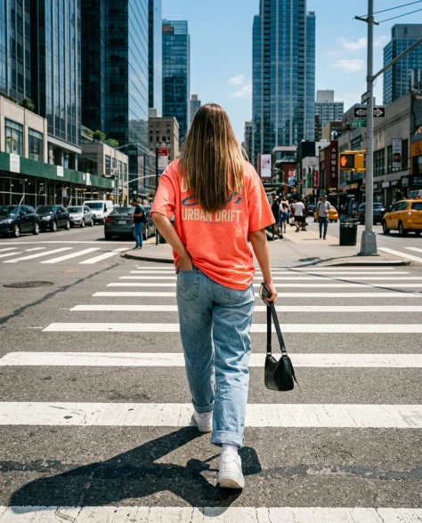 Urban Street Fashion Editorial Under Harsh Sunlight 7