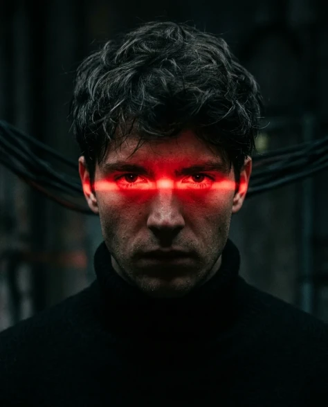 Cinematic Cyberpunk Neon Portrait Pair 1