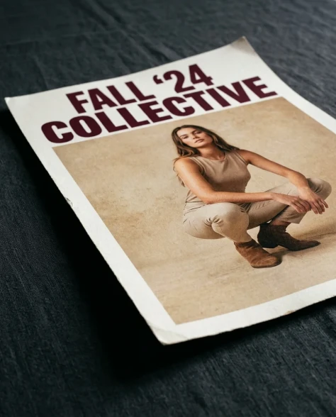Fashion Advertisement Poster with Editorial Pose 6