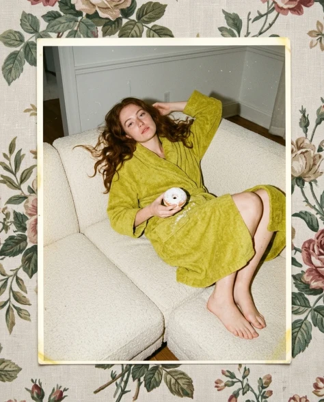 Candid 35mm Film Aesthetic Portrait with Pastry 4