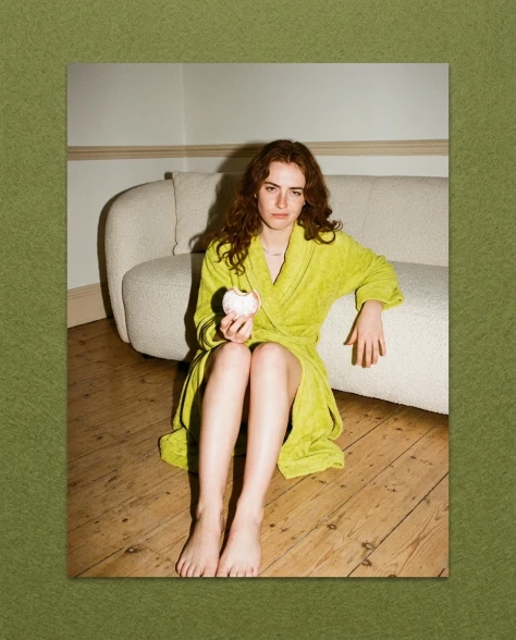 Candid 35mm Film Aesthetic Portrait with Pastry 5