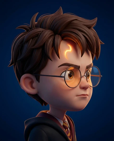 3D CGI Big-Head Cartoon Wizard Character 2
