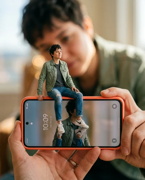 Surreal Miniature Dancing Composite on Smartphone 3