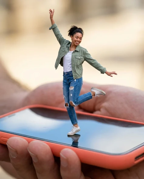 Surreal Miniature Dancing Composite on Smartphone 4