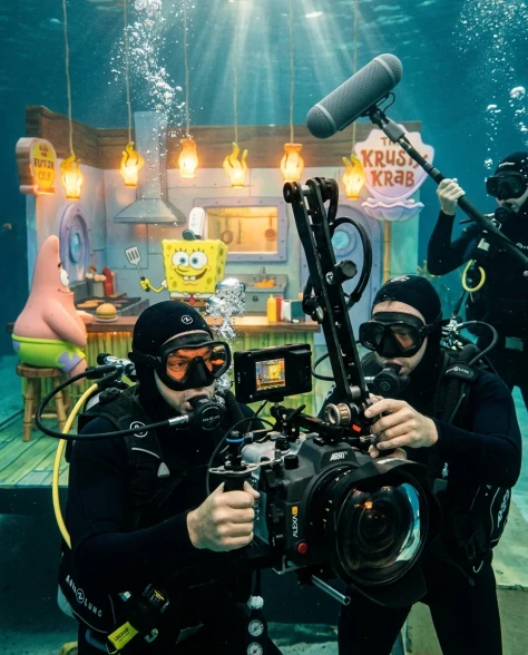 Behind-the-Scenes Underwater Cartoon Film Set 3