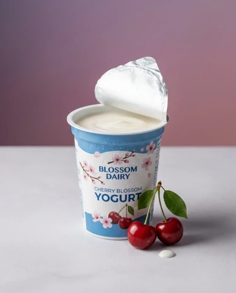 Dynamic Dairy Product Photography with Fruit Splash 7