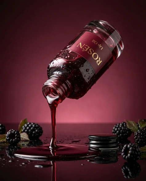 Luxury Lip Oil Beauty Product Photography 6
